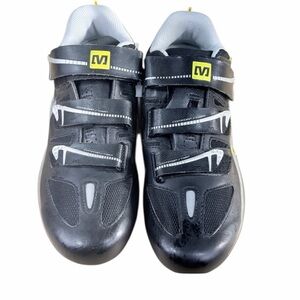 Peloton x Mavic Energy Composite Cycling Shoes Black Silver Unisex M 7.5 W 9